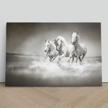 Load image into Gallery viewer, White Horses Running