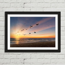 Load image into Gallery viewer, Birds Flying at Sunset