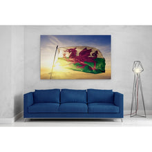 Load image into Gallery viewer, Wales Red Dragon National Flag Sunrise