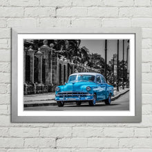Load image into Gallery viewer, Havana Cuba Blue Classic Car