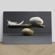 Load image into Gallery viewer, Feather and Stone Balance