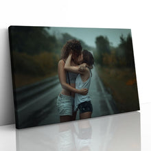 Load image into Gallery viewer, Girls Kissing in the Rain