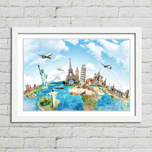 Load image into Gallery viewer, Travel the World Monuments Map