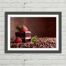 Load image into Gallery viewer, Chocolate Cake with Raspberry and Mint