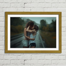 Load image into Gallery viewer, Girls Kissing in the Rain