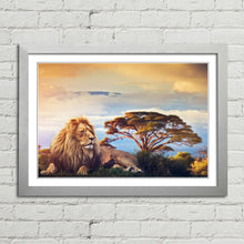 Load image into Gallery viewer, Lion near Mount Kilimanjaro
