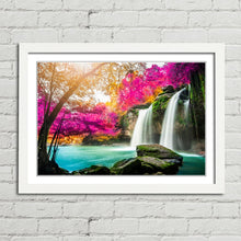 Load image into Gallery viewer, Waterfall in Colourful Autumn Forest