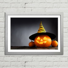 Load image into Gallery viewer, Spooky Pumpkin with Witch's Hat Halloween