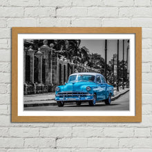 Load image into Gallery viewer, Havana Cuba Blue Classic Car