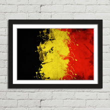 Load image into Gallery viewer, Belgium Flag Paint Splash