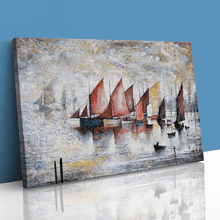 Load image into Gallery viewer, LS Lowry Sailing Boats 1930 Painting