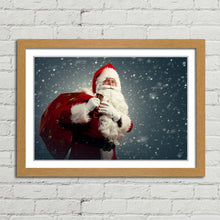 Load image into Gallery viewer, Santa Claus Sack of Presents Snow Christmas