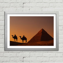 Load image into Gallery viewer, Camels at Dawn Pyramids