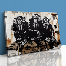 Load image into Gallery viewer, 3 Wise Monkeys Banksy