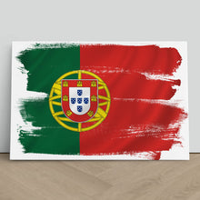 Load image into Gallery viewer, Portugal Flag Brush Paint