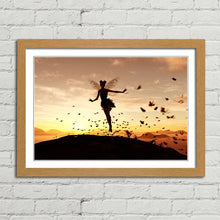 Load image into Gallery viewer, Fairy Tinkerbell and Butterflies at Sunset