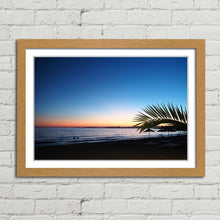 Load image into Gallery viewer, Beach Sunset Palm Tree Aegean Sea