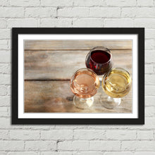 Load image into Gallery viewer, Glasses of White, Red, and Rose Wine