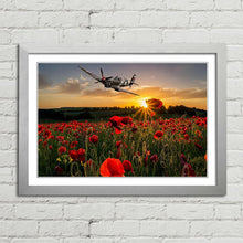 Load image into Gallery viewer, Poppy Field Spitfire Remembrance