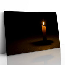 Load image into Gallery viewer, Lone Candle Burning in the Dark