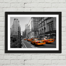 Load image into Gallery viewer, New York Taxis in Manhattan Yellow Taxi
