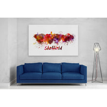 Load image into Gallery viewer, Sheffield Skyline in Watercolour Paint