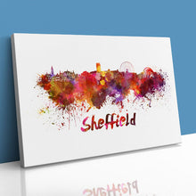 Load image into Gallery viewer, Sheffield Skyline in Watercolour Paint