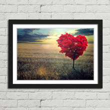 Load image into Gallery viewer, Red Heart Tree Abstract