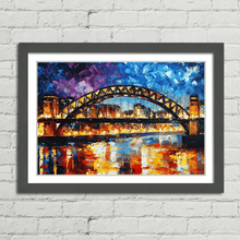 Load image into Gallery viewer, Tyne Bridge Leonid Afremov Inspired