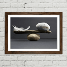 Load image into Gallery viewer, Feather and Stone Balance
