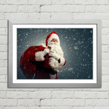 Load image into Gallery viewer, Santa Claus Sack of Presents Snow Christmas