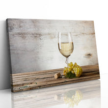 Load image into Gallery viewer, Glass of White Wine and Grapes