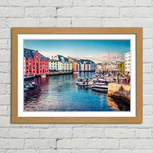 Load image into Gallery viewer, Alesund Port Town Norway
