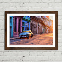 Load image into Gallery viewer, Vintage Blue Car Havana Cuba