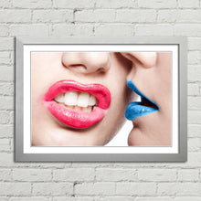 Load image into Gallery viewer, Girl Mouths Kissing Lips