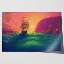 Load image into Gallery viewer, Sailing Ship at Sea Oil Painting