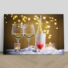 Load image into Gallery viewer, Wine Glasses and Love Heart