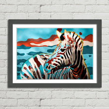 Load image into Gallery viewer, Zebra in Abstract Colours