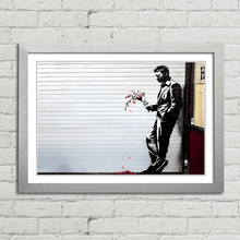 Load image into Gallery viewer, Banksy Lover Waiting with Flowers