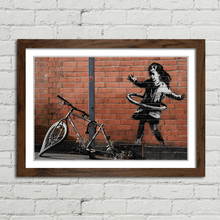 Load image into Gallery viewer, Banksy Hula Bicycle Girl