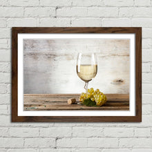 Load image into Gallery viewer, Glass of White Wine and Grapes