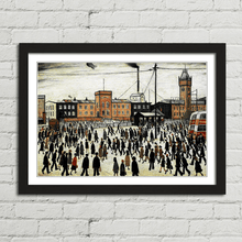 Load image into Gallery viewer, LS Lowry Going To Work Painting 1943