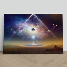 Load image into Gallery viewer, Alien Spaceship Near Planet Earth