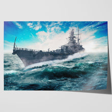 Load image into Gallery viewer, Warship Sailing through the Atlantic