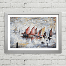 Load image into Gallery viewer, LS Lowry Sailing Boats 1930 Painting