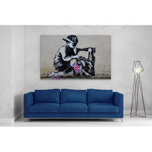 Load image into Gallery viewer, Boy Making Union Flags Banksy