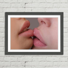Load image into Gallery viewer, Girls Kissing Close Up Lips