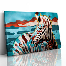 Load image into Gallery viewer, Zebra in Abstract Colours