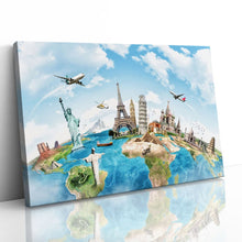 Load image into Gallery viewer, Travel the World Monuments Map