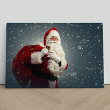 Load image into Gallery viewer, Santa Claus Sack of Presents Snow Christmas
